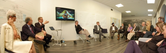 As simple as it sounds, having the chairs in a circle really does yield a more active conversation