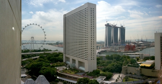 A view over Singapore's developing waterfront snapped in between conference sessions.