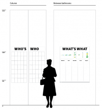 Drafting the infopanel for the studio. The calendar will be laminated so we can mark it up with a dry erase pen as things change on a daily basis.