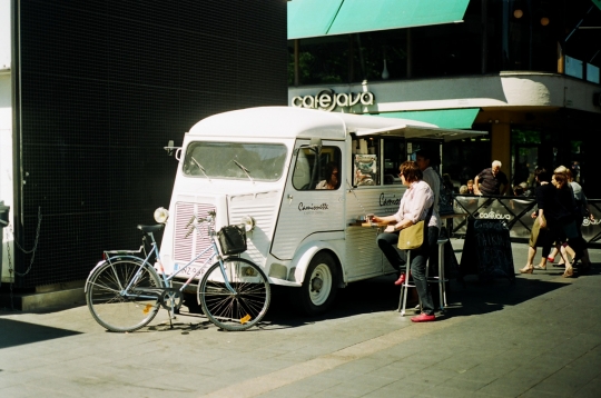 Mid afternoon coffee at Camionette